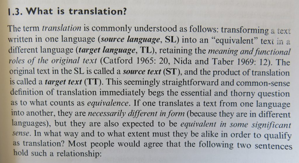The Routledge Course in Japanese Translation What is Translation