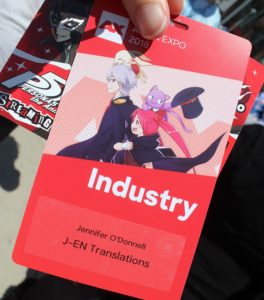 Anime Expo 2018 badge